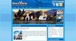 Desktop Screenshot of news-anime.com