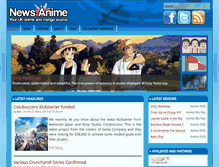 Tablet Screenshot of news-anime.com